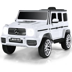 Mercedes G63 AMG Electric ride-on Toy Car 12V white Alle producten BerghoffTOYS