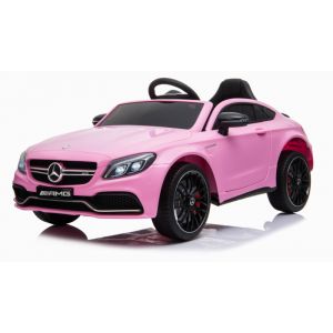 Mercedes C63 AMG Electric ride-on Toy Car 12V pink Alle producten BerghoffTOYS
