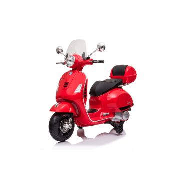 Licensed Vespa GTS 300 Electric Ride-on 6V with storage box red